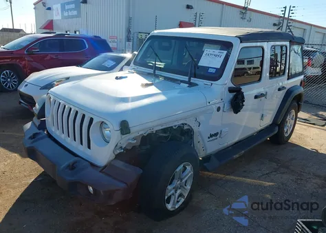 2022 Jeep Wrangler Unlimited Sport S 4X4 z USA, uszkodzony, nr VIN 1C4HJXDN3NW194168